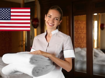Trabaja como camarista en Estados Unidos; pagan $39,000 al mes y sólo piden secundaria