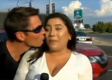 Hombre genera polémica al acosar a reportera en plena transmisión