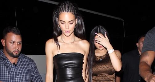 Kendall Jenner delinea su figura con catsuit de cuero en West Hollywood