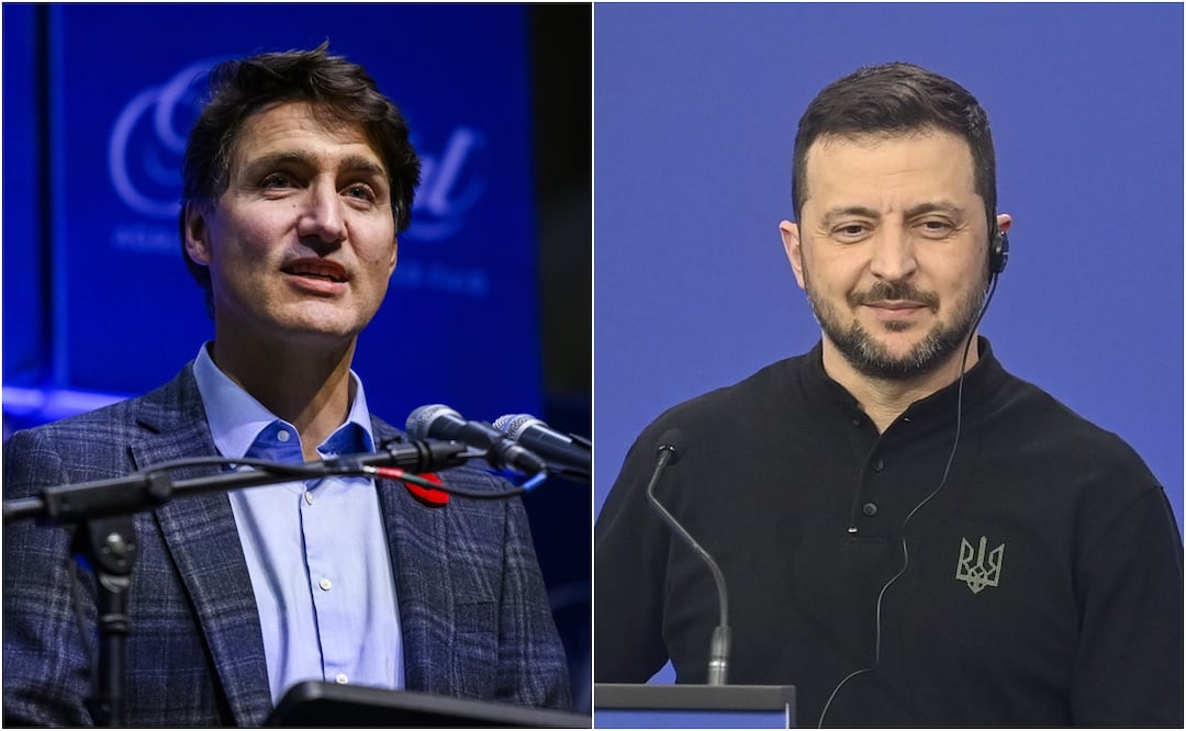 Trudeau y Zelenski hablan del resultado de las presidenciales de Estados Unidos. Foto: AP/EFE