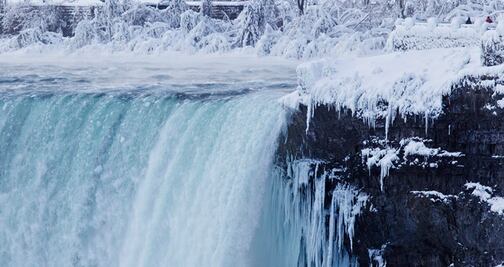 Fotos: Las tormentas invernales congelan las Cataratas del Niágara 