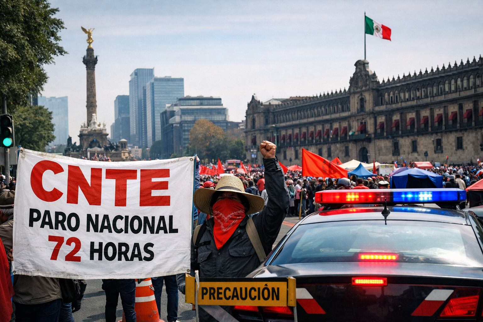 CNTE anuncia paro de 72 horas en CDMX: fechas clave y qué calles serán ...