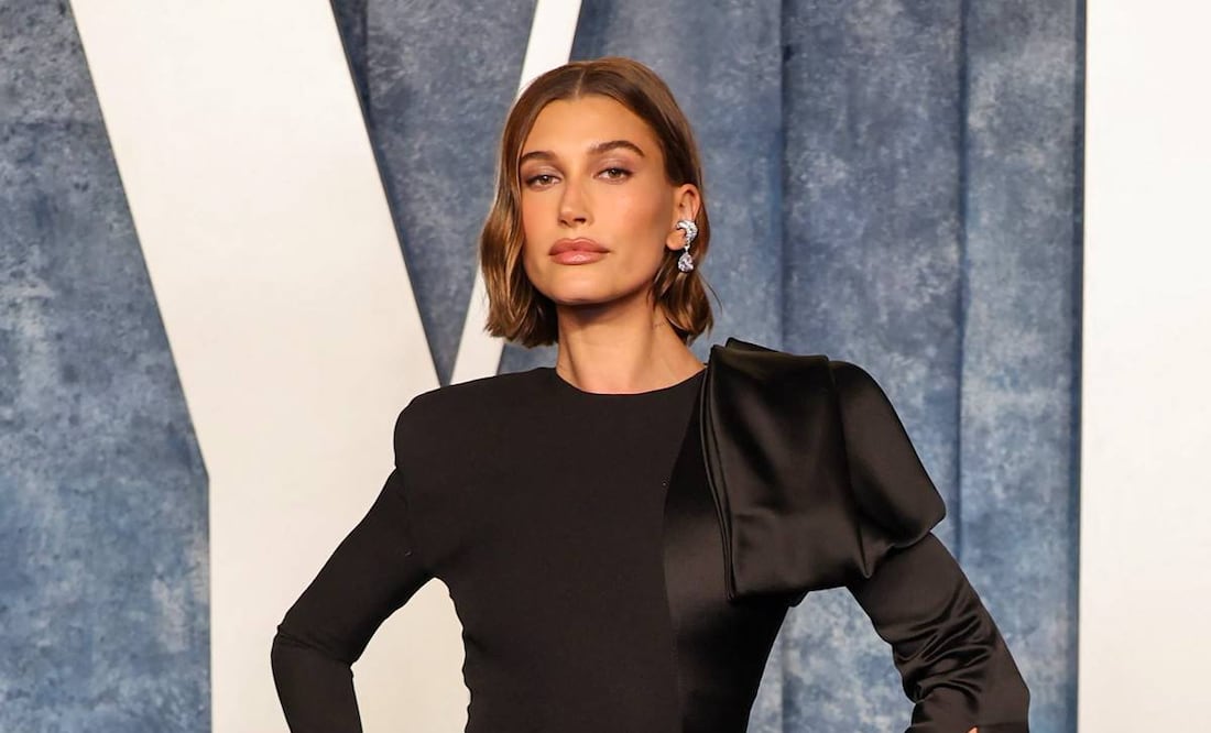 Hailey Bieber deslumbró en la sesión de fotos. Foto: AFP