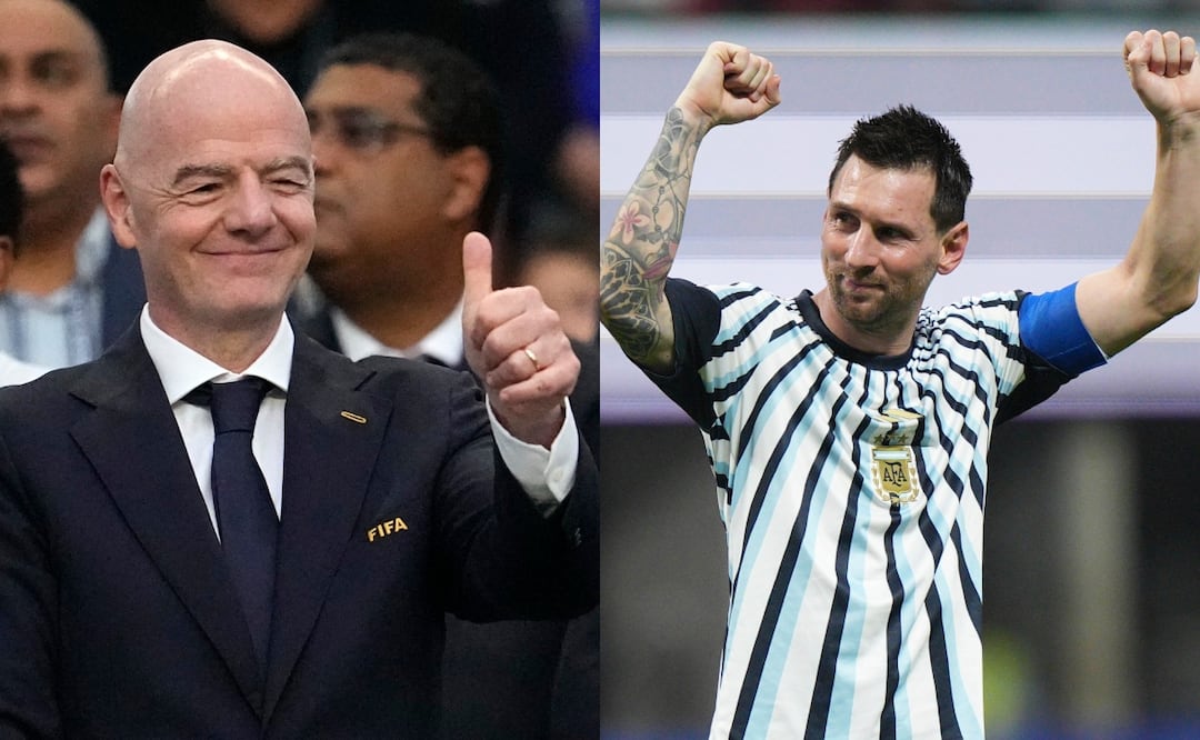 ¿Favorece la FIFA a Messi y Argentina? Las decisiones de Infantino que desatan la polémica. Foto: (AP Photo/George Walker IV) / (AP Photo/Jacob Kupferman)
