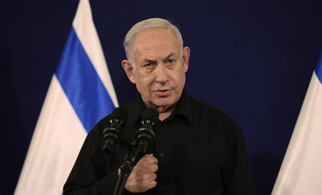 Netanyahu promete continuar la guerra contra los "subhumanos" de Hamás tras tregua. EFE/EPA/ABIR SULTAN / POOL