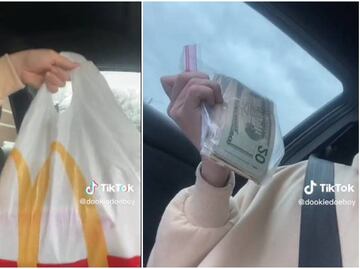 Video. Joven va a McDonald’s por comida y le entregan miles de dólares por accidente