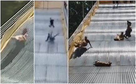 Video. Tobogán de Detroit cierra el mismo día de su reapertura por lesionar a usuarios