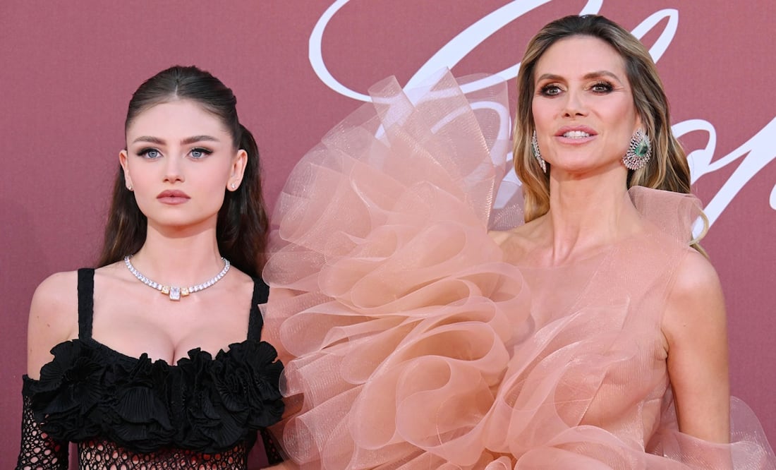 Heidi Klum and Leni Klum (Photo by Simone Comi / ipa-agency.net/IPA/Sipa USA)