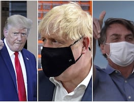 Trump se une a Johnson y Bolsonaro: con Covid-19 los 3 líderes más escépticos