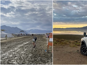 Tragedia en Burning Man; lluvias torrenciales, un muerto y miles atrapados en el desierto