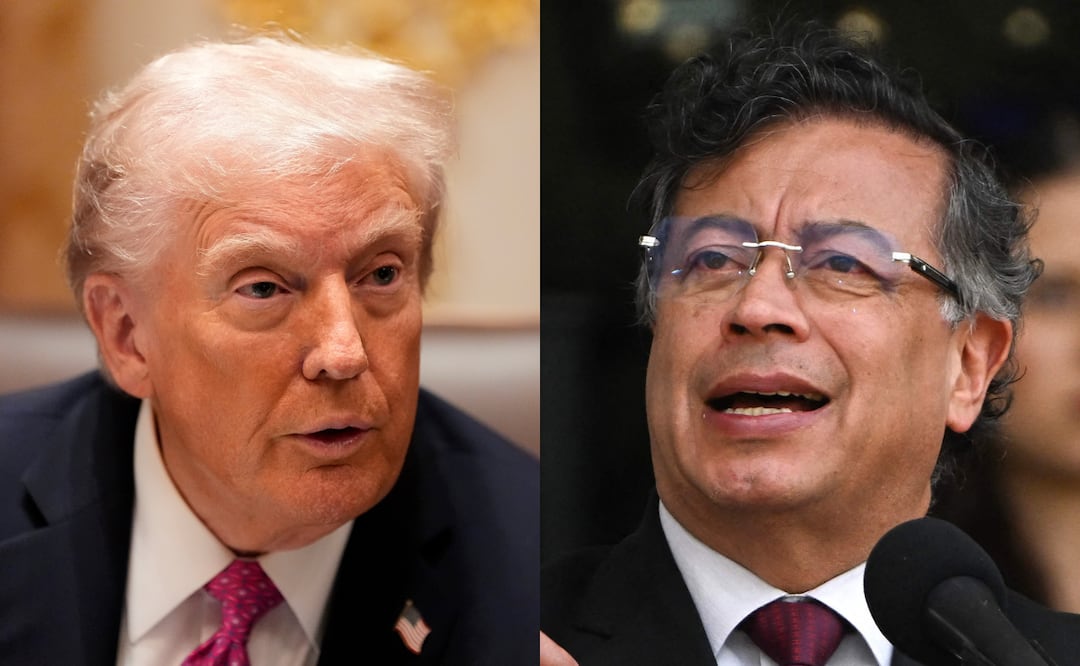 Trump llama “narcotraficante” a Petro y anuncia el fin de la ayuda de Estados Unidos a Colombia. foto: AP/AFP