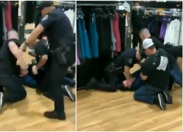 Video. Policías golpean rostro de joven durante violento arresto en California