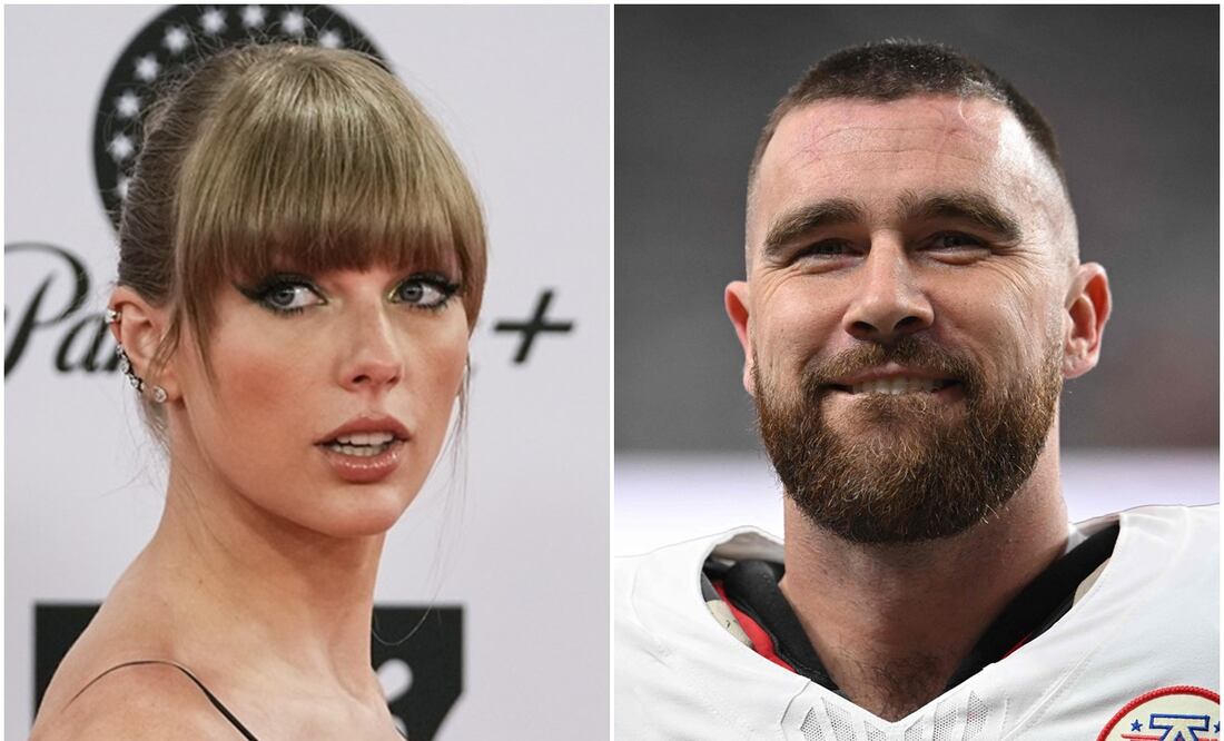 ¡Vivan los novios! Tras casi tres meses de romance, Taylor Swift se muda a la mansión de Travis Kelce. Foto: AP/AFP