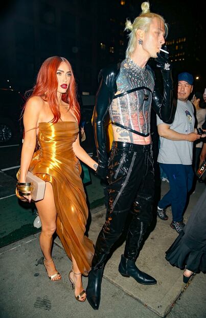 Al estilo de Jessica Rabbit, Megan Fox arrasa en gala de Time con vestido strapless