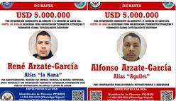 Tras caída de “El Mencho”, EU va por los hermanos Arzate, del cártel de Sinaloa: ofrece 10 MILLONES de dólares