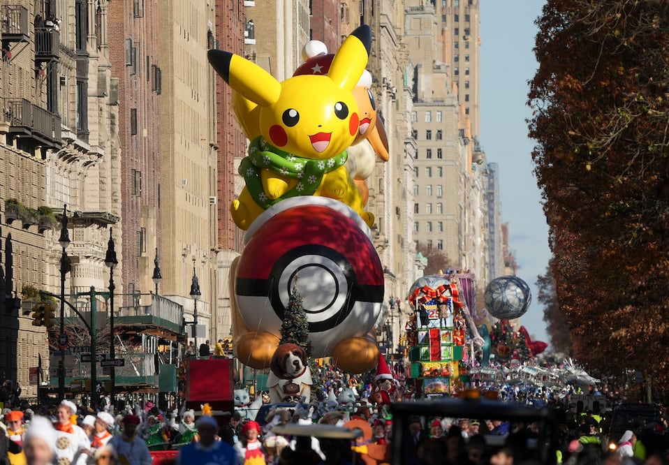 Macy's Thanksgiving Day parade. (AP Photo/Jeenah Moon)
