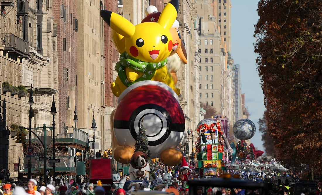 Macy's Thanksgiving Day parade. (AP Photo/Jeenah Moon)