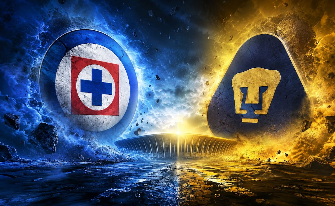 Cruz Azul vs Pumas EN VIVO: dónde juegan y canal que transmite el partido de IDA de la gran final del Clausura de la Liga MX. Foto: IA