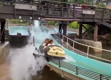 Dos turistas resultan lesionados por falla en juego de Six Flags