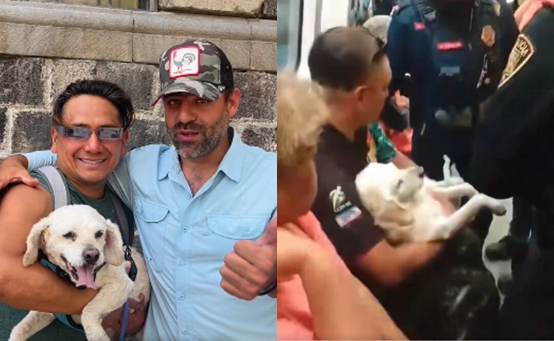Esto se sabe de Walter y el perro Budi, tras ser desalojados del metro de la CDMX. Foto: Captura X