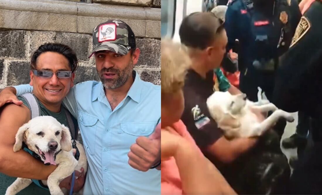 Esto se sabe de Walter y el perro Budi, tras ser desalojados del metro de la CDMX. Foto: Captura X