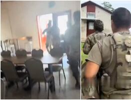 Imágenes del tiroteo en base militar de Georgia: cinco soldados heridos y escuelas cerradas por seguridad. VIDEO