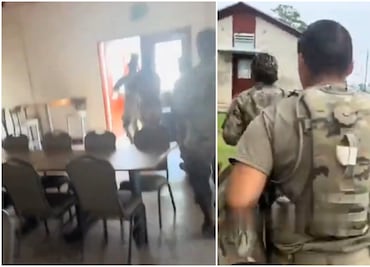 Imágenes del tiroteo en base militar de Georgia: cinco soldados heridos y escuelas cerradas por seguridad. VIDEO