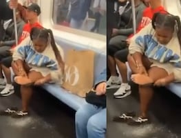 Escándalo en el Metro: mujer se hace pedicure en pleno vagón y usuarios se indignan. VIDEO