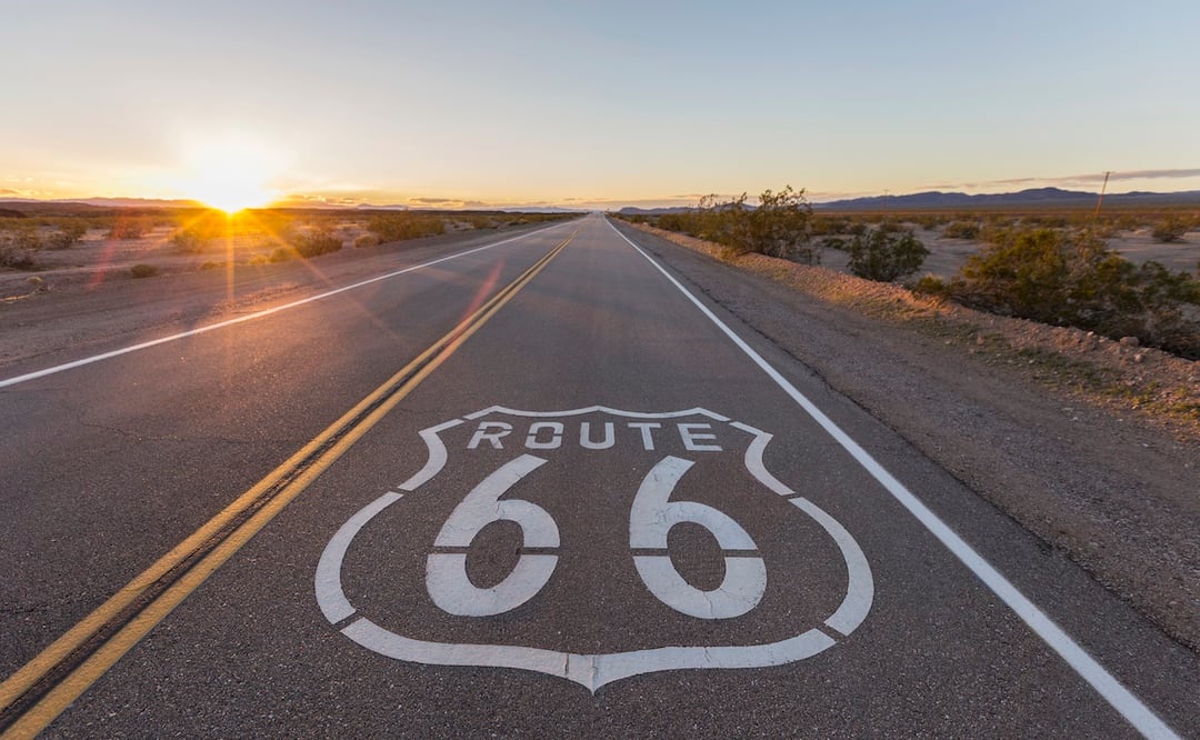 La ruta 66 lleva a los automovilistas desde Illinois hasta California. Foto: iStock