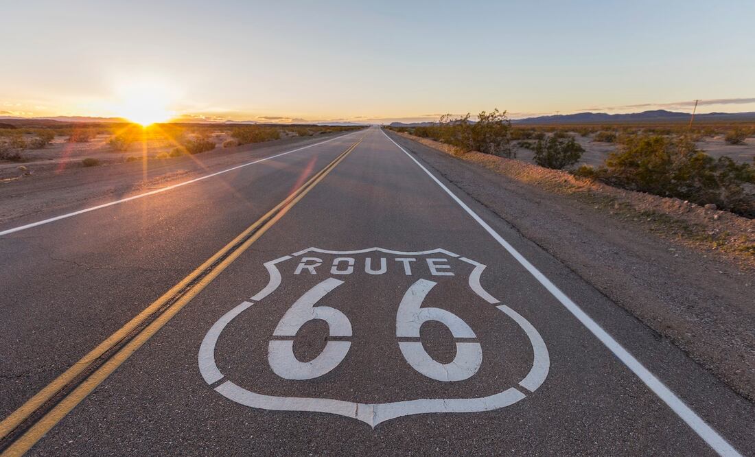 La ruta 66 lleva a los automovilistas desde Illinois hasta California. Foto: iStock