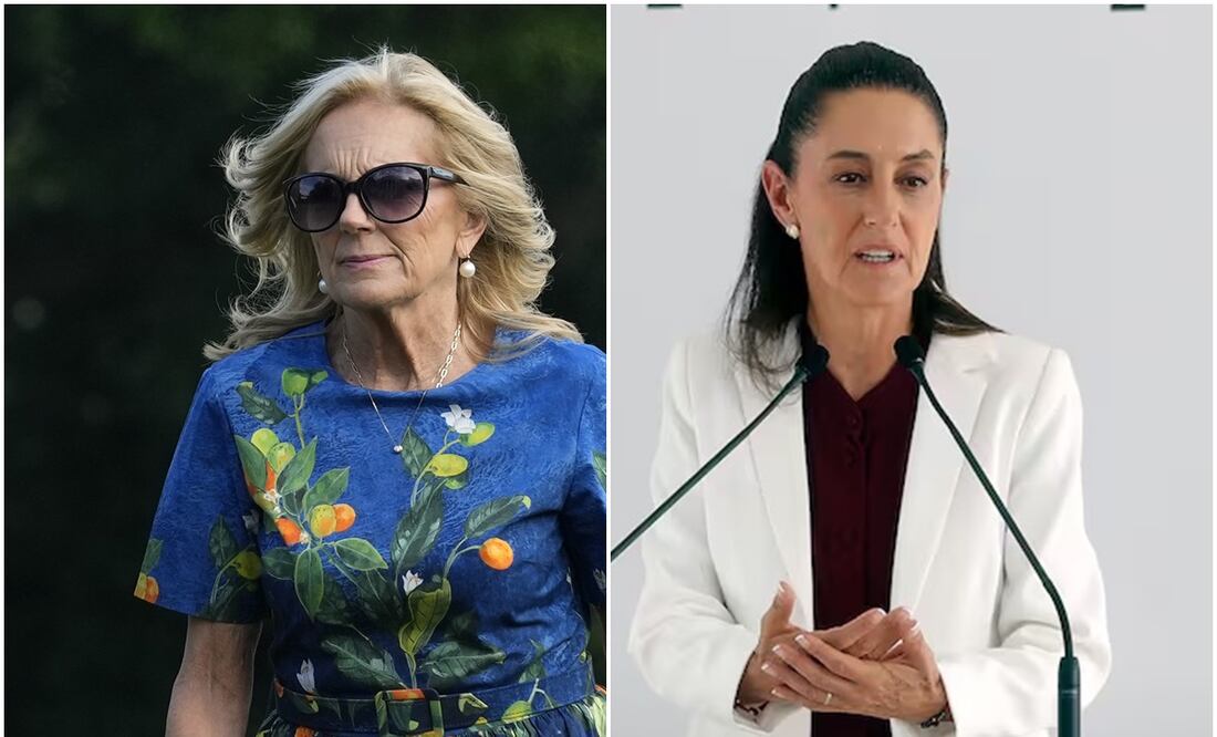 Jill Biden asistirá a la investidura de Claudia Sheinbaum el 1 de octubre en México. Foto AP y EFE