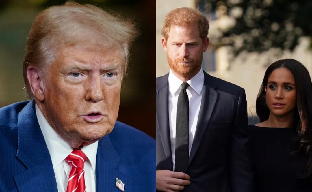 Meghan y Harry con ‘un pie fuera’ de EU: Trump podría hacer públicos los documentos de visa del duque de Sussex. Foto: AFP / AP