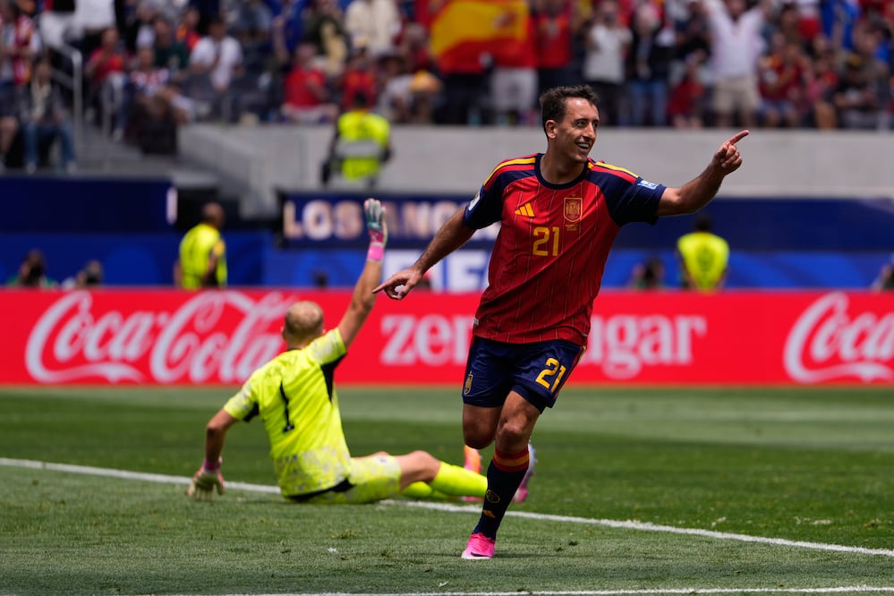 España golea a Austria y avanza a octavos del Mundial 2026: ya espera rival entre Portugal y Croacia. (AP Photo/Mark J. Terrill)