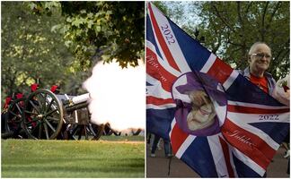 El adiós a Isabel II. Cañonazos, homenajes y ofrendas en su honor
