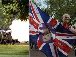 El adiós a Isabel II. Cañonazos, homenajes y ofrendas en su honor