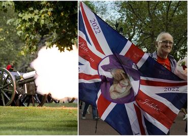 El adiós a Isabel II. Cañonazos, homenajes y ofrendas en su honor