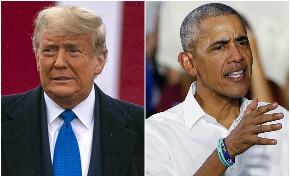 Obama califica de “ridículas” las acusaciones de traición lanzadas por Trump Fotos: AP y AFP