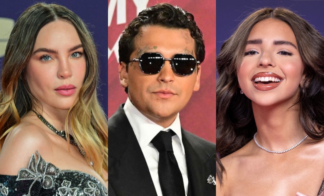 Christian Nodal …¿engañó a Belinda con Ángela Aguilar? Esto insinuó en entrevista. Foto: AFP