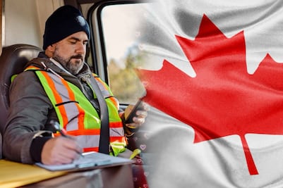 Solicitan 5 camioneros para trabajo en Canadá con salario de más de $44,000 mensuales