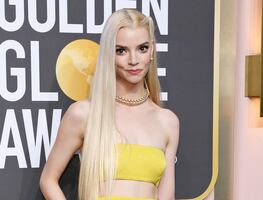 Anya Taylor-Joy conquista los Golden Globes con atuendo amarillo de impacto