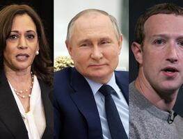 Rusia sanciona a 29 estadounidenses, entre ellos Kamala Harris y Mark Zuckerberg