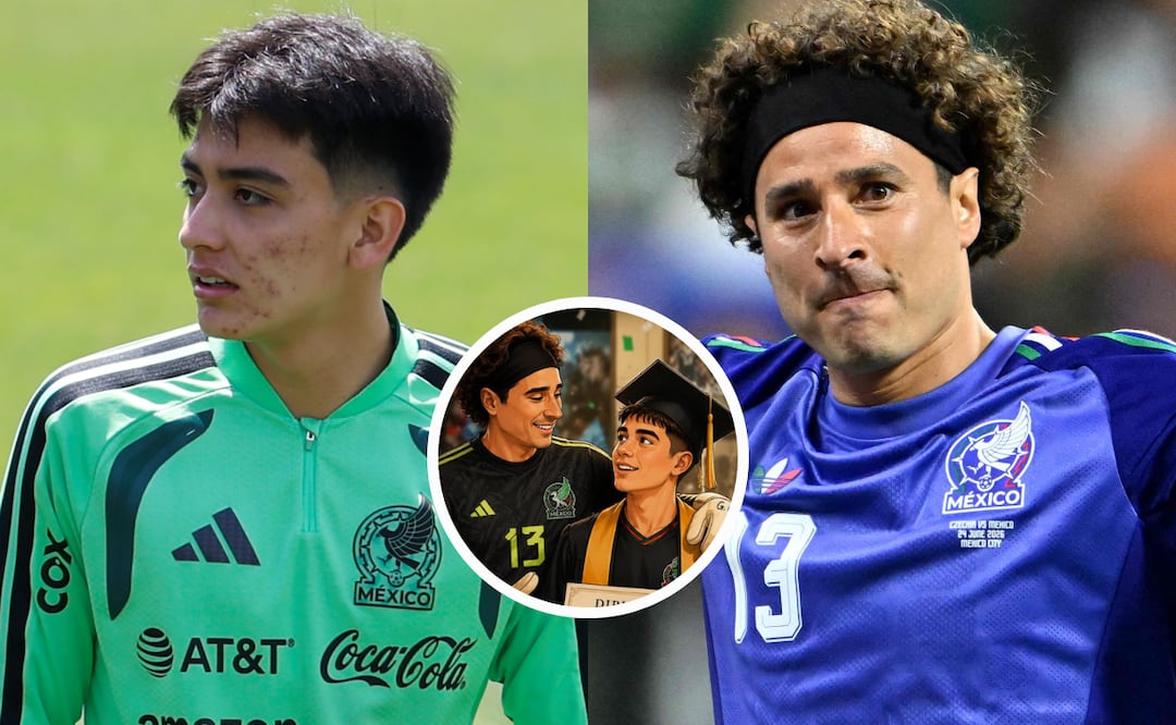 Guillermo Ochoa emociona a la afición con emotivo mensaje para Gilberto Mora tras su graduación. Foto: EFE/AFP