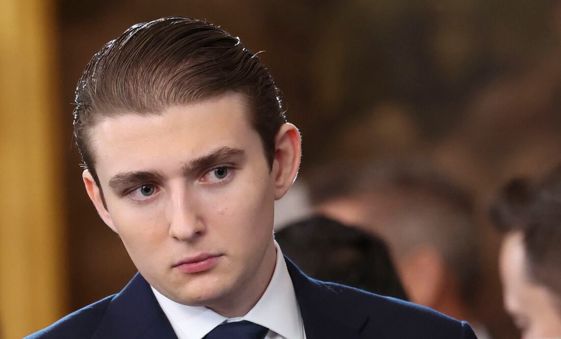 Barron Trump, ¿futuro presidente de Estados Unidos? Afirman que tiene “aura” para la política. Foto: AP