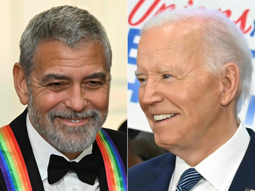 George Clooney llama a Biden a retirarse de la contienda electoral: "No puede ganar la batalla contra el tiempo". (Photo by SAUL LOEB / AFP)