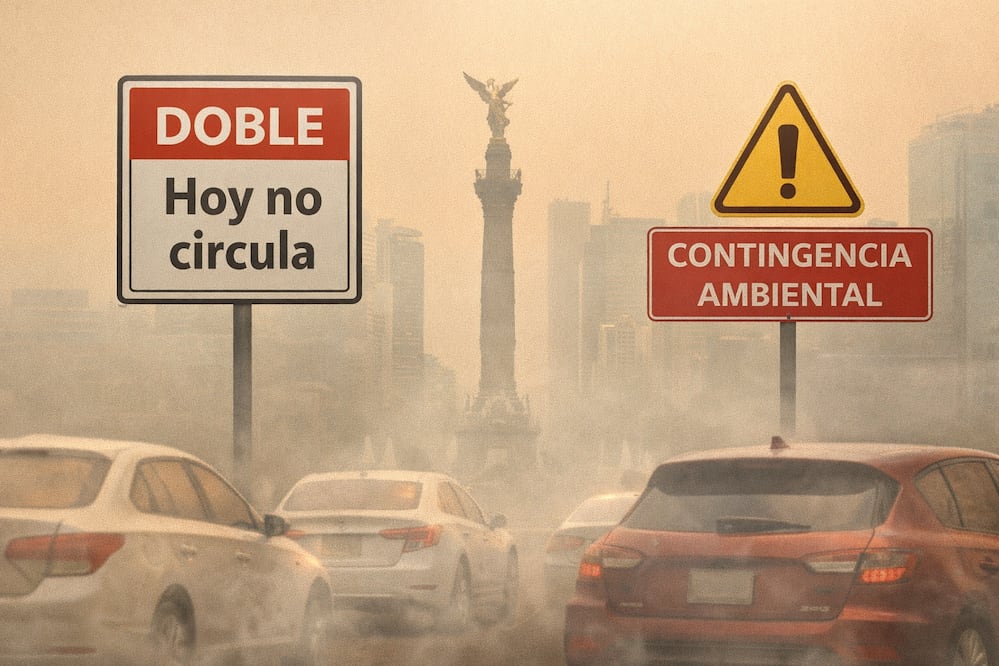 ¿Por qué se mantiene la contingencia ambiental hoy en la CDMX? ¿Qué autos tendrían Doble NO circula? Foto: IA