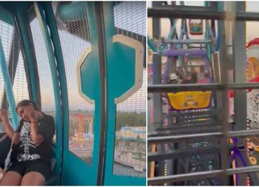 Video. Turistas quedan atrapados en rueda de la fortuna en Disneyland