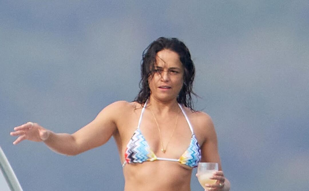 Michelle Rodriguez fue fotografiada pasando un gran momento de diversión en Francia. Foto: Grosby Group
