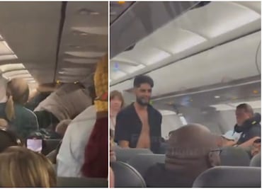 Pasajero termina con ojo morado tras pelea en vuelo a Miami: “Si me desafías, te mataré”