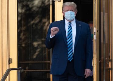 Trump da negativo para Covid-19 y no es contagioso, según su médico