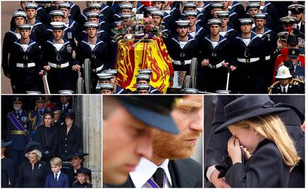 El féretro de Isabel II llega al castillo de Windsor